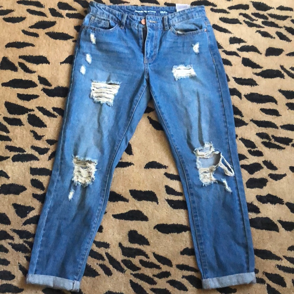 Medium wash denim jeans